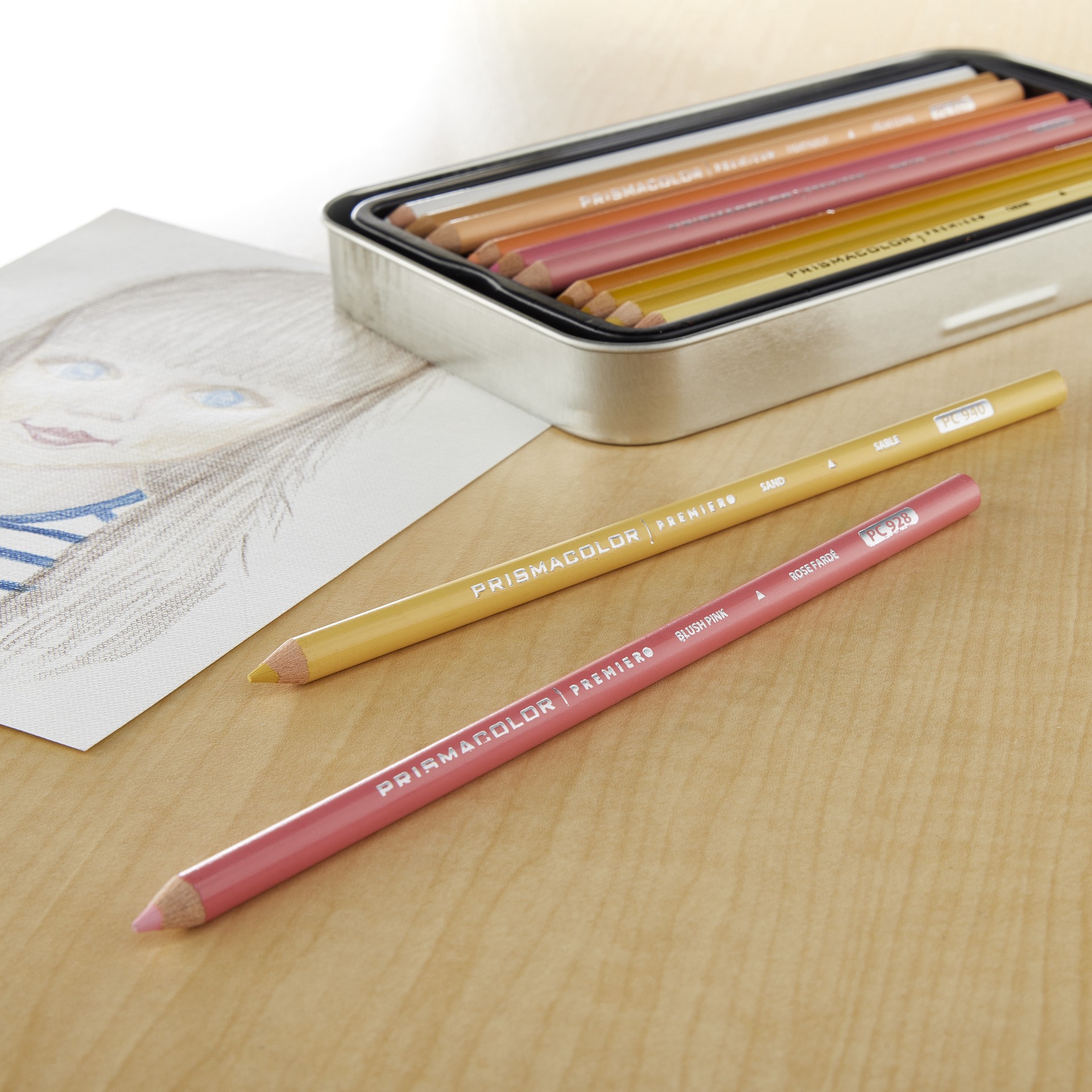 slide 2 of 3, Portrait Sketch Colored Pencil Kit - Prismacolor, 24 ct