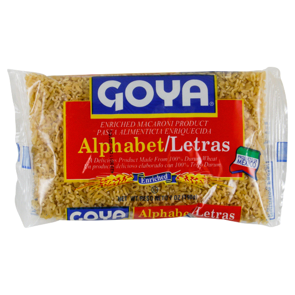 slide 1 of 1, Goya Alphabet Pasta, 7 oz