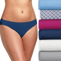 Hanes Ultimate Breathable Cotton Tagless Bikini Underwear