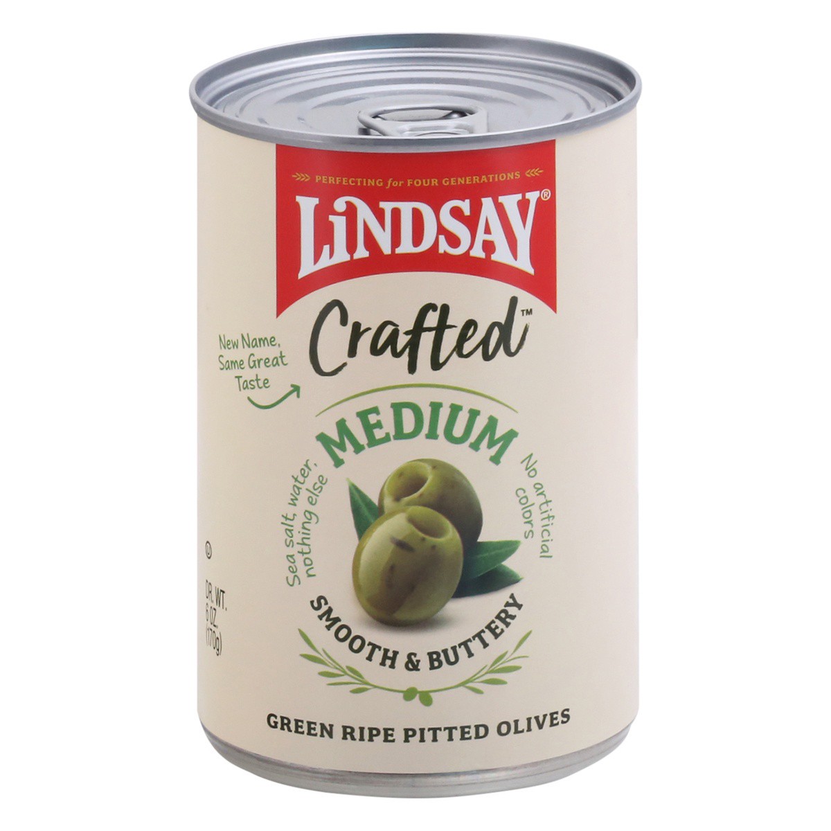 slide 1 of 9, Lindsay Green Ripe Pitted Olives Medium 6 oz, 6 oz