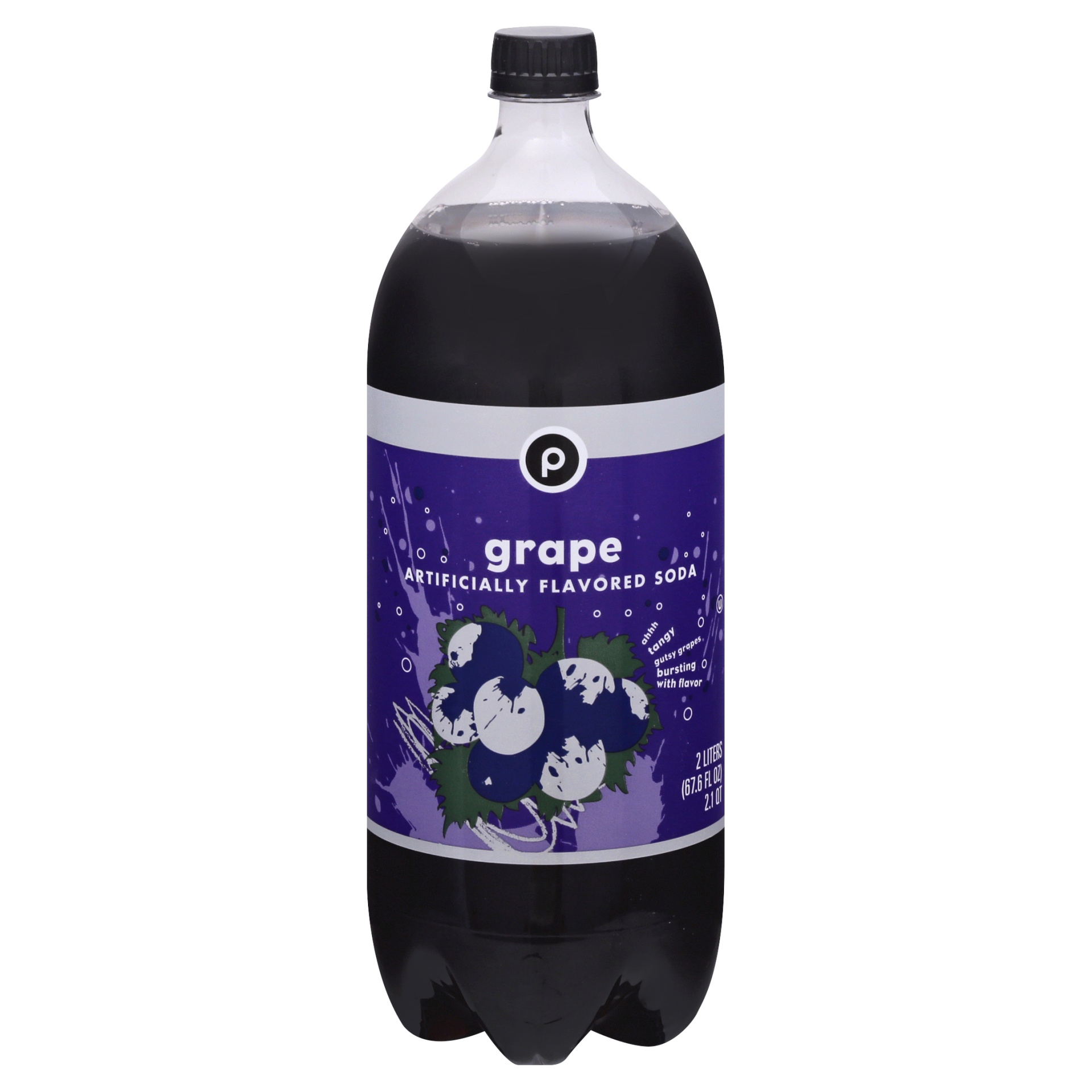 slide 1 of 1, Publix Grape Soda - 2 liter, 2 liter