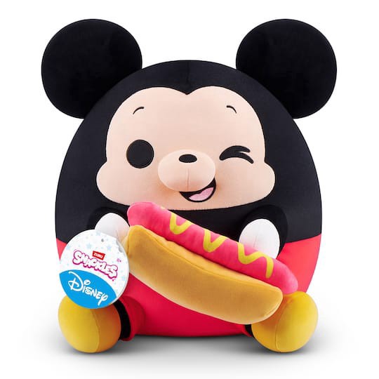 slide 1 of 2, Zuru Snackles Disney 14" Mickey With Hot Dog Plush, 14 in