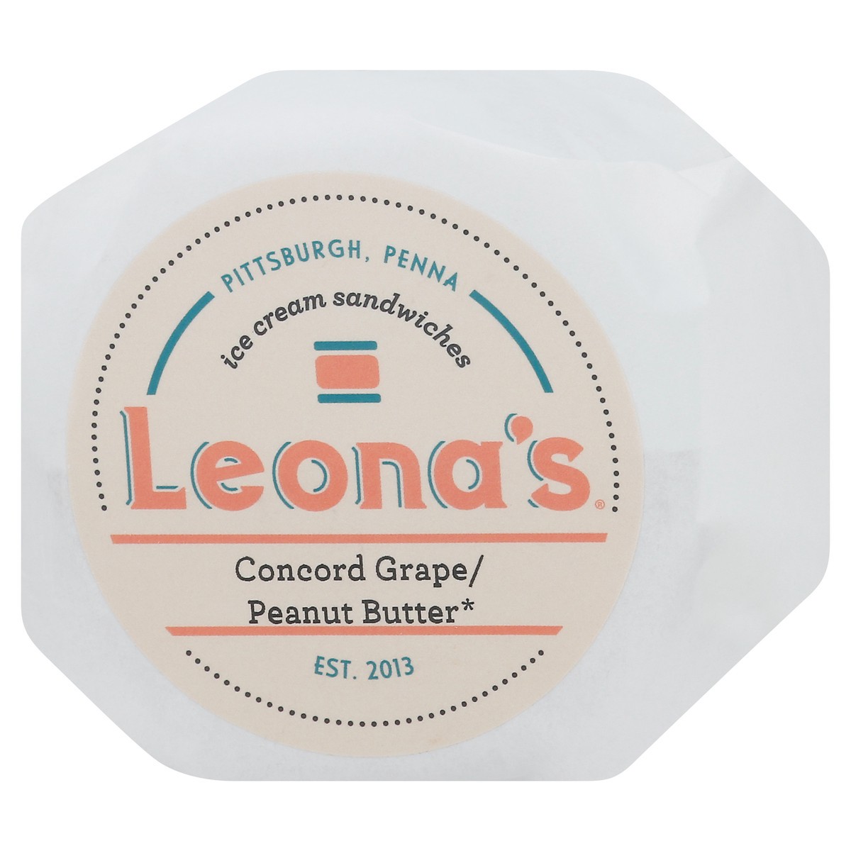 slide 2 of 11, Leona's Concord Grape/Peanut Butter Ice Cream Sandwiches 1 ea, 1 ct