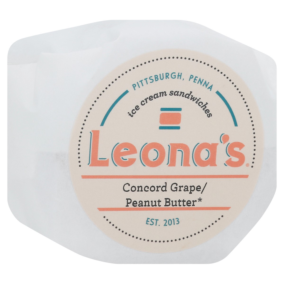 slide 8 of 11, Leona's Concord Grape/Peanut Butter Ice Cream Sandwiches 1 ea, 1 ct