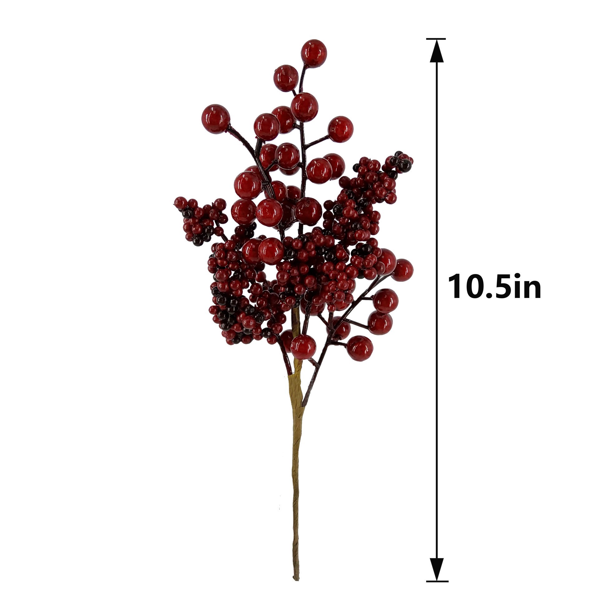 slide 2 of 3, 10.5" Dark Red Berry Cluster Pick By Ashland, 10.5 in