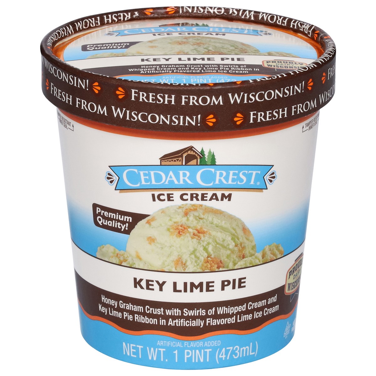 slide 11 of 13, Cedar Crest Key Lime Pie Ice Cream 1 pt, 1 pint