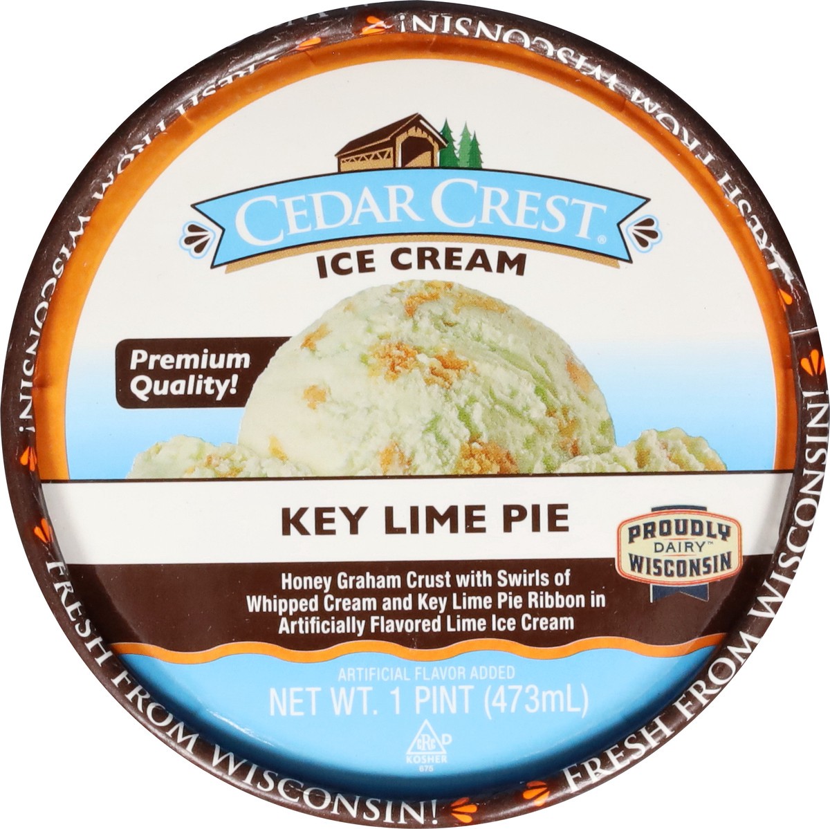 slide 9 of 13, Cedar Crest Key Lime Pie Ice Cream 1 pt, 1 pint