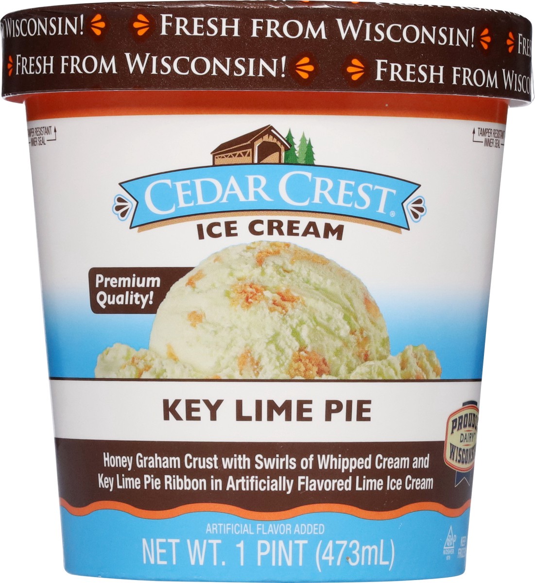 slide 3 of 13, Cedar Crest Key Lime Pie Ice Cream 1 pt, 1 pint