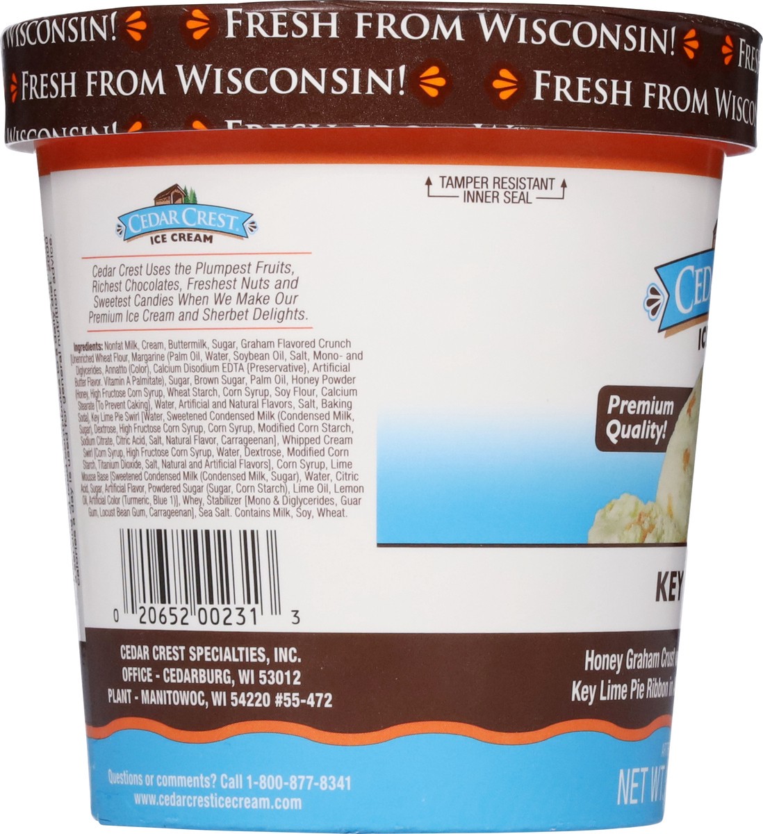 slide 13 of 13, Cedar Crest Key Lime Pie Ice Cream 1 pt, 1 pint