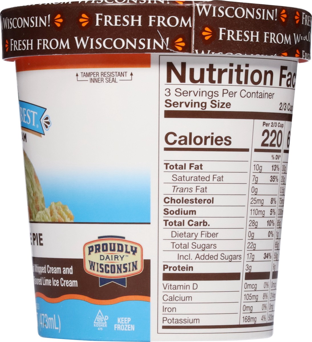 slide 10 of 13, Cedar Crest Key Lime Pie Ice Cream 1 pt, 1 pint