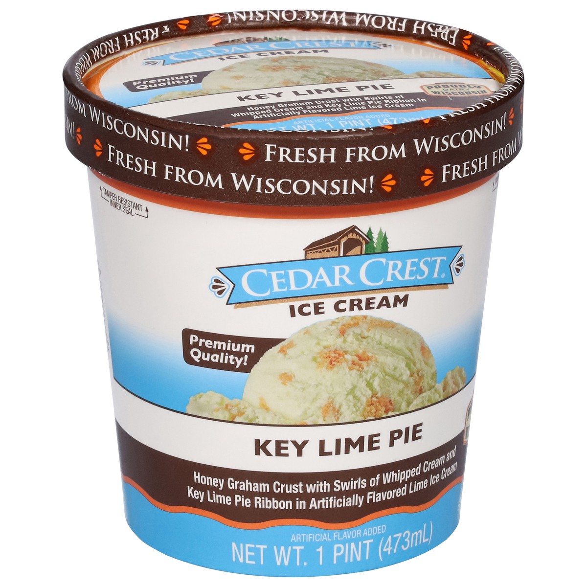 slide 5 of 13, Cedar Crest Key Lime Pie Ice Cream 1 pt, 1 pint