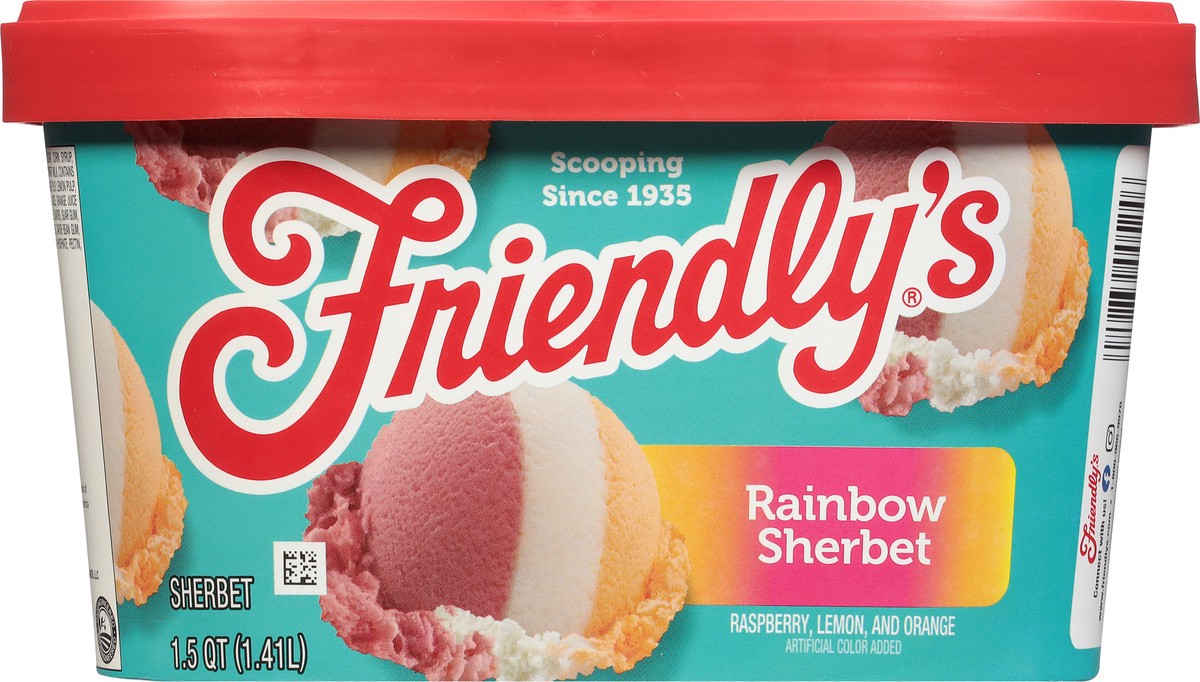 slide 3 of 9, Friendly's Rainbow Sherbet 1.5 qt, 1.5 qt