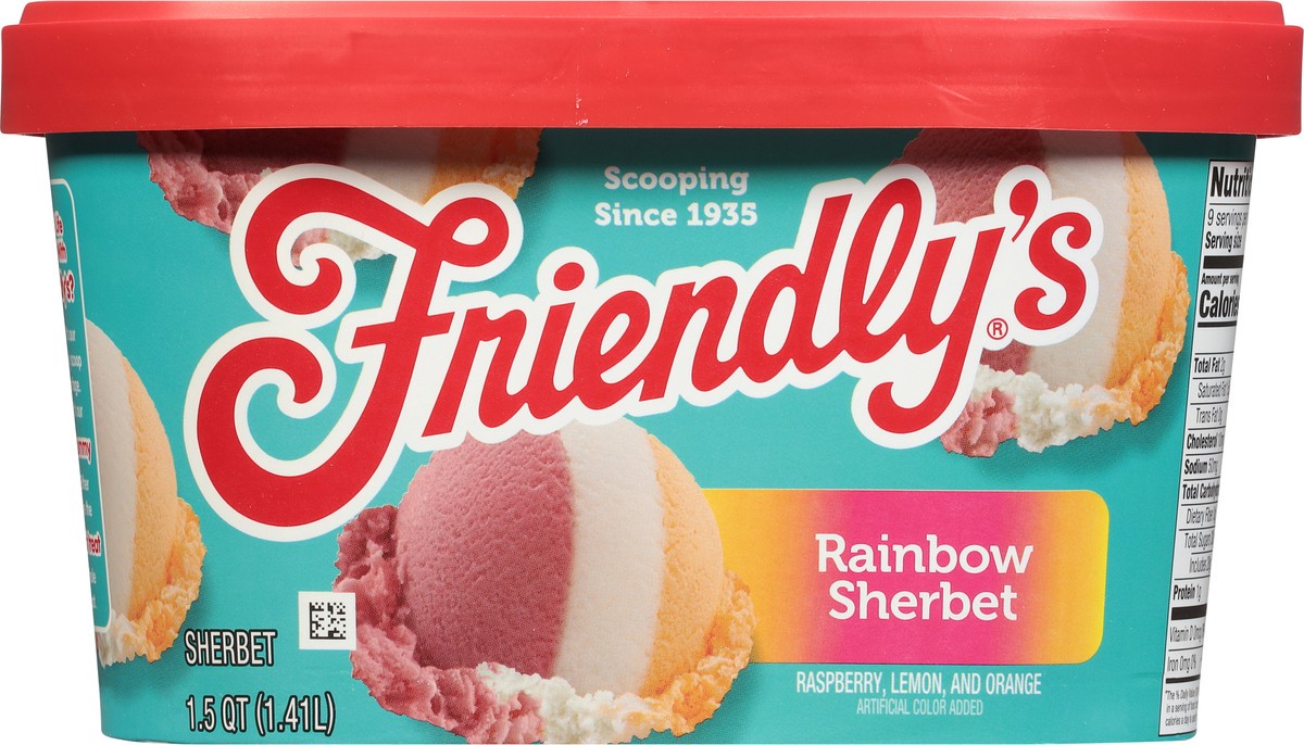 slide 9 of 9, Friendly's Rainbow Sherbet 1.5 qt, 1.5 qt