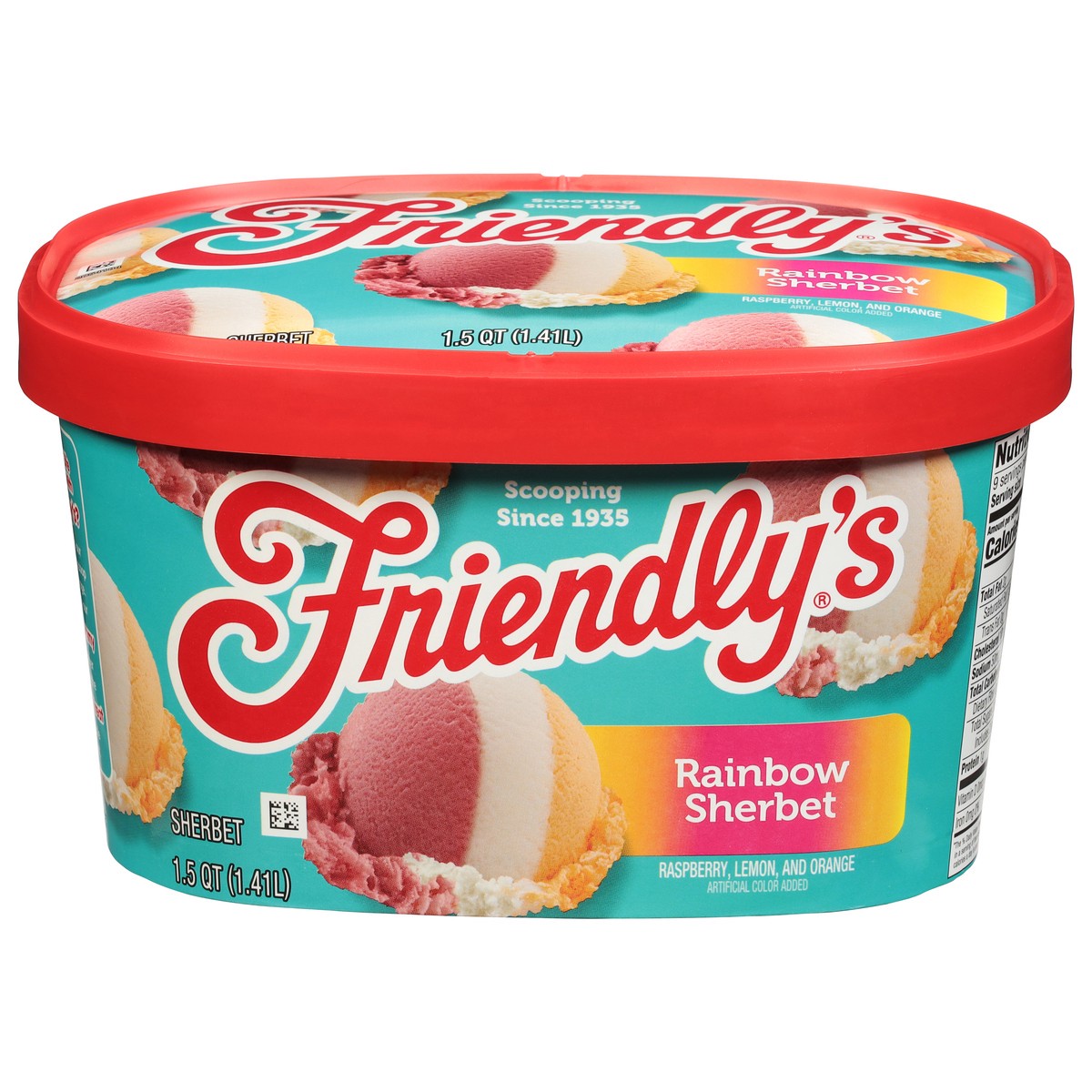 slide 1 of 9, Friendly's Rainbow Sherbet 1.5 qt, 1.5 qt