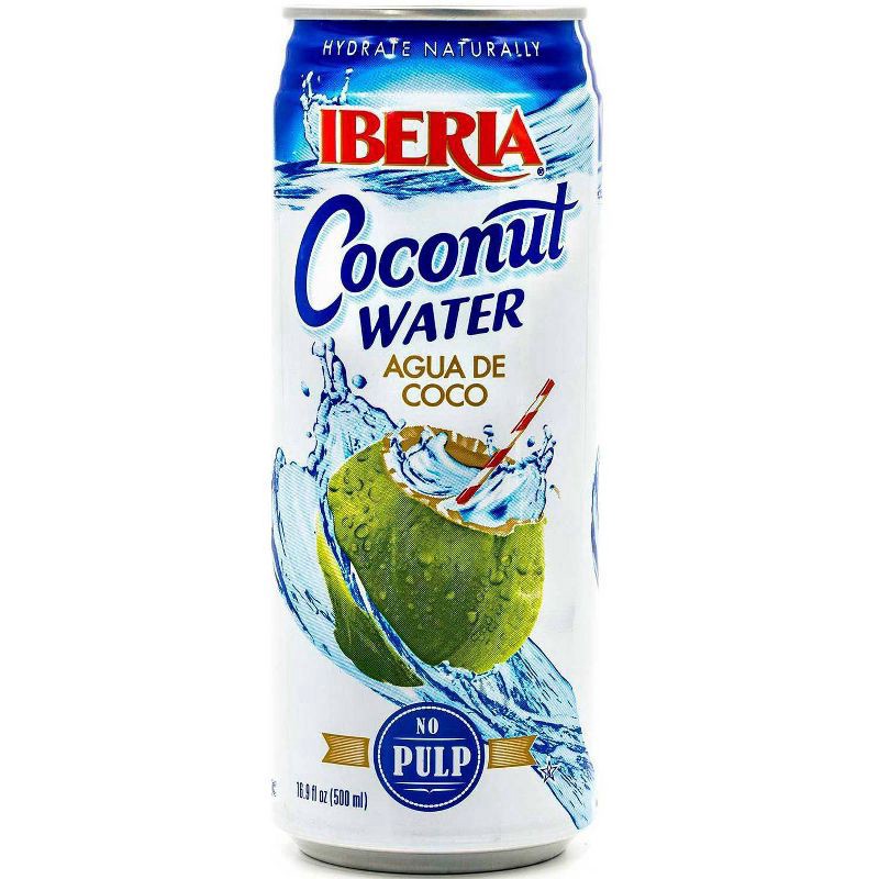 slide 1 of 1, Iberia Coconut Water with No Pulp - 16.9 fl oz Can, 16.9 fl oz
