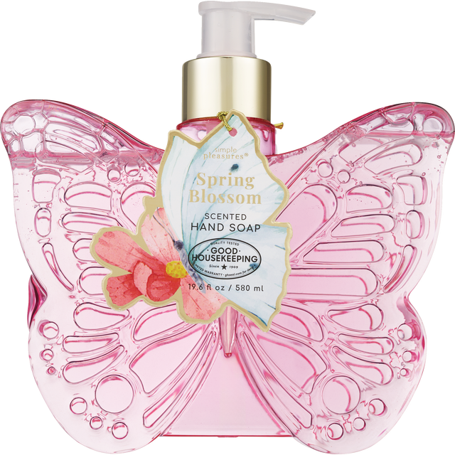 slide 1 of 1, SIMPLE PLEASURES Srping Blossom Butterfly Soap, 19.6 oz