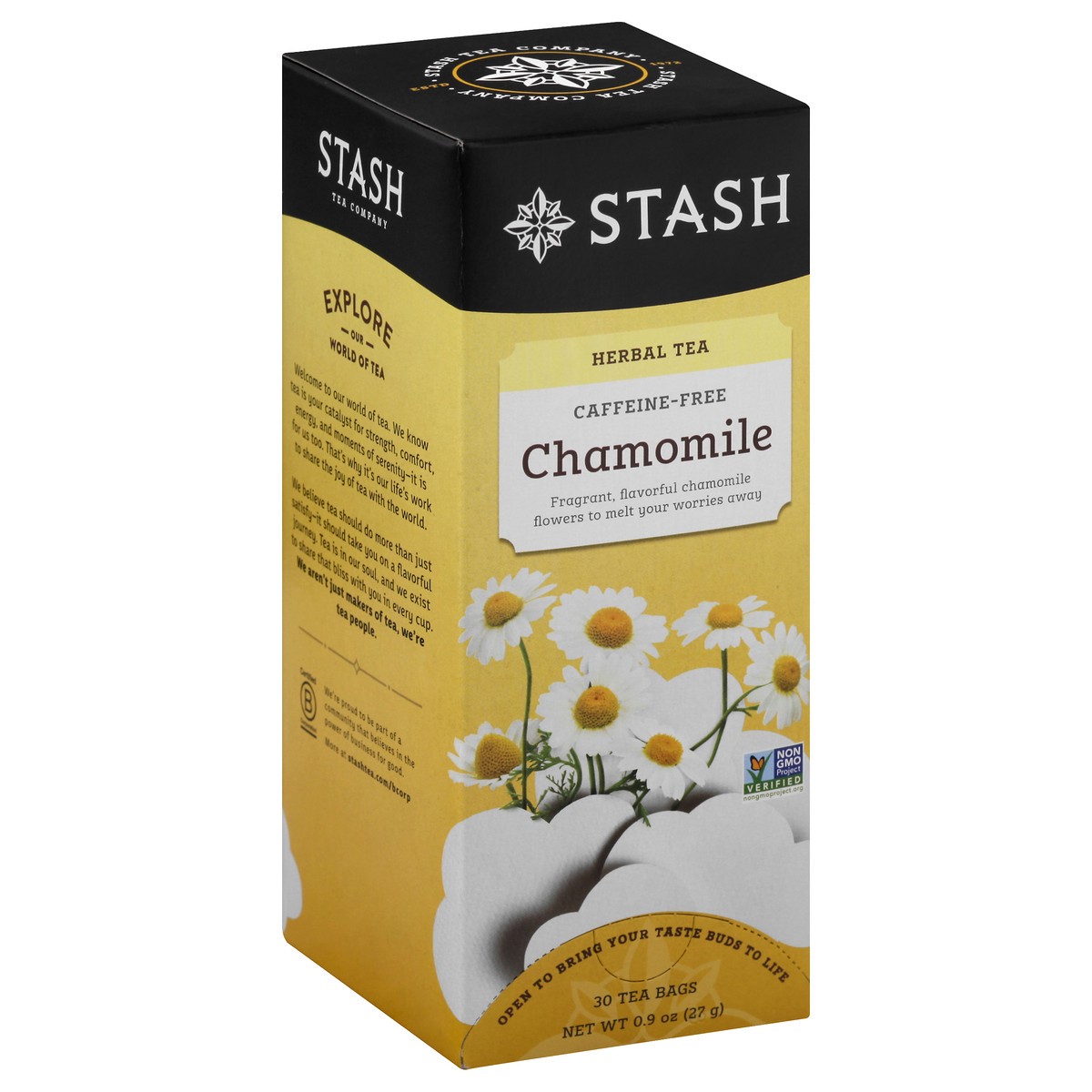 slide 9 of 12, Stash Caffeine Free Chamomile Herbal Tea - 30 ct, 30 ct