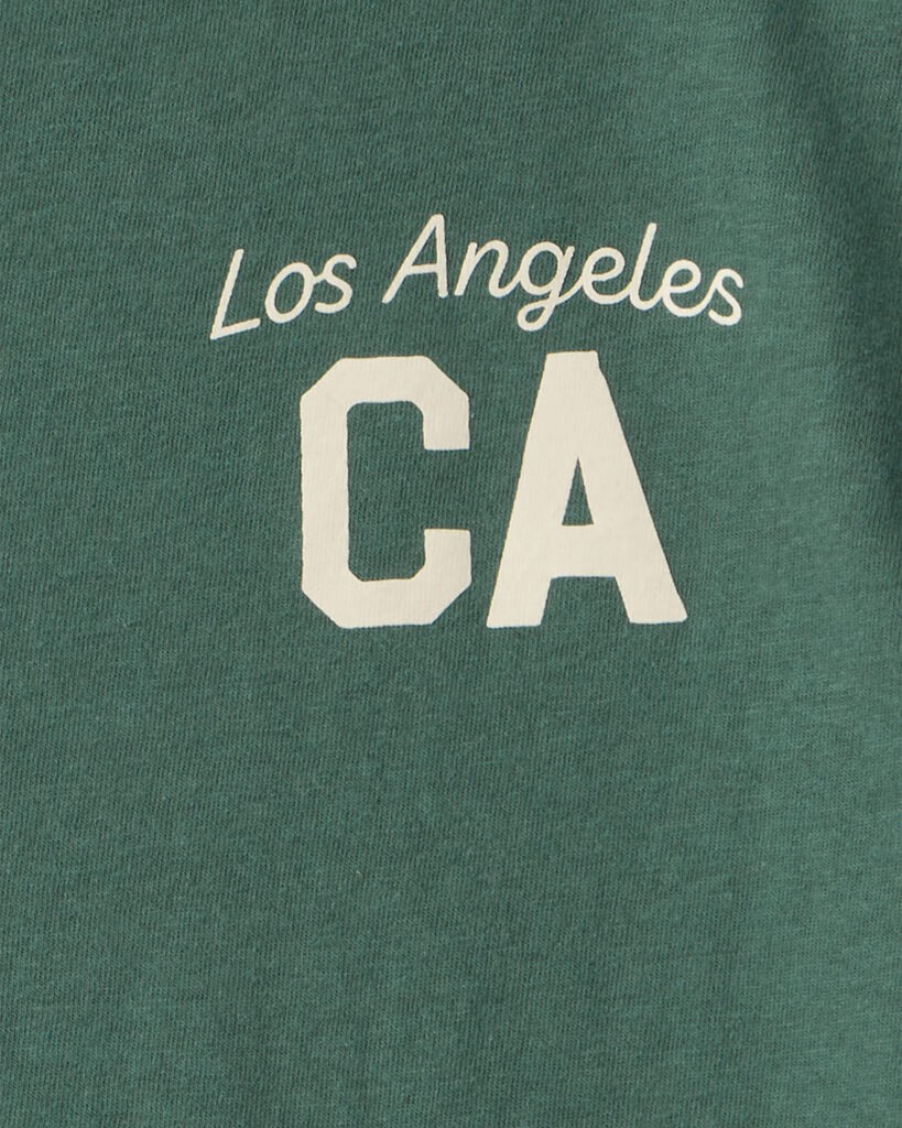 slide 2 of 2, Carter's Boys Los Angeles Short-Sleeve Graphic Tee - Green Green M, 1 ct