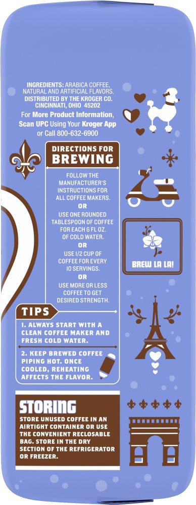 slide 2 of 4, Kroger French Vanilla Ground Coffee - 11 oz, 11 oz