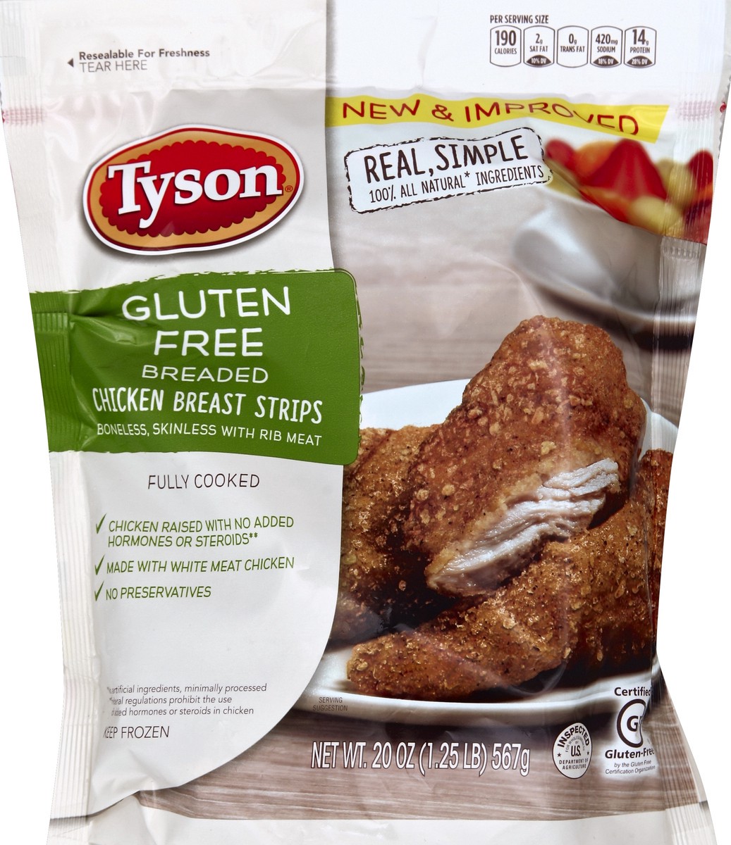 slide 3 of 3, Tyson Chicken Breast Strips 20 oz, 20 oz