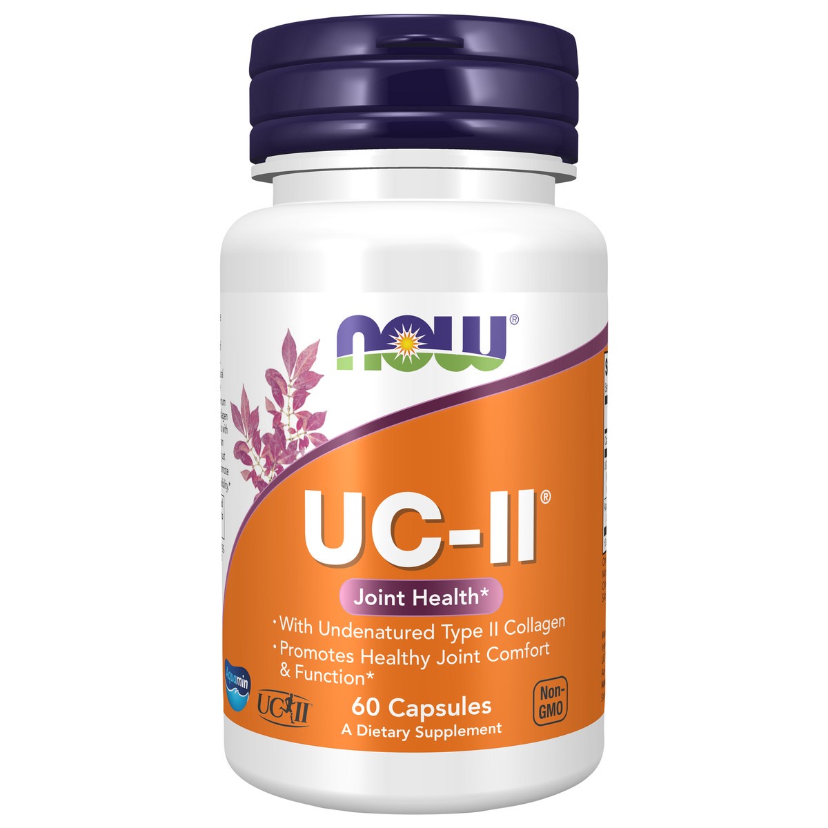 slide 1 of 5, NOW UC-II Type II Collagen - 60 Veg Capsules, 60 ct