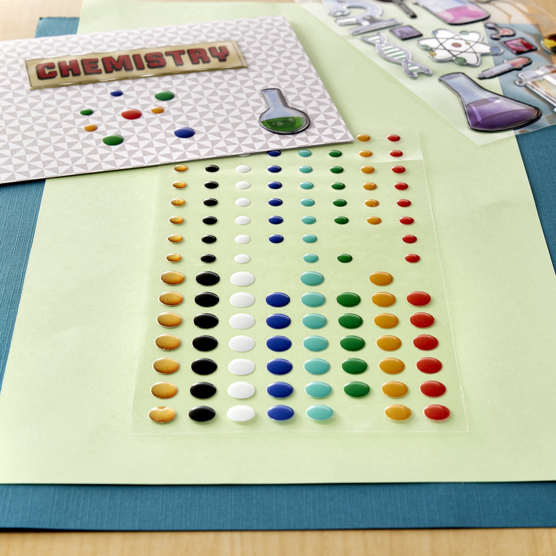 slide 3 of 3, Multicolor Enamel Dot Stickers By Recollections, 3.75 in x 6.75 in