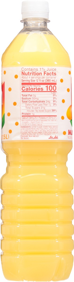 slide 5 of 9, Calpico Mango Non-Carbonated Beverage - 50.7 fl oz, 
