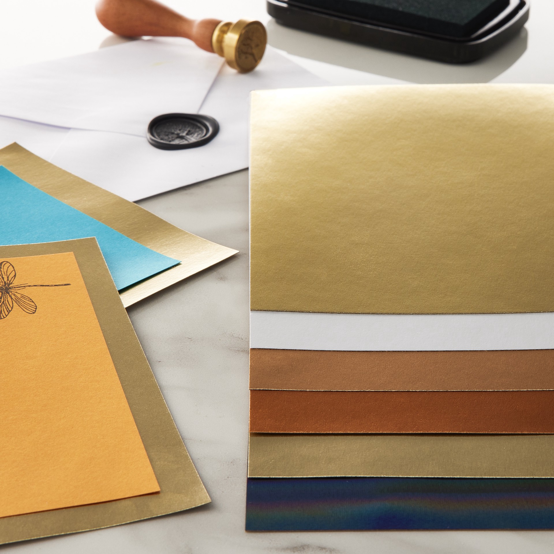 slide 3 of 8, Metallic Foil Cardstock Paper Value Pack By Recollections, 4.5" X 7", 4.5 in x 7 in