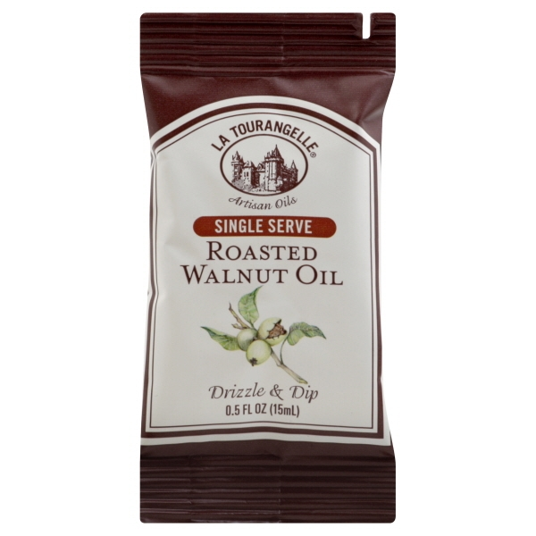 slide 1 of 1, La Tourangelle Roasted Walnut Oil Single Serve Pouch, 0.5 oz