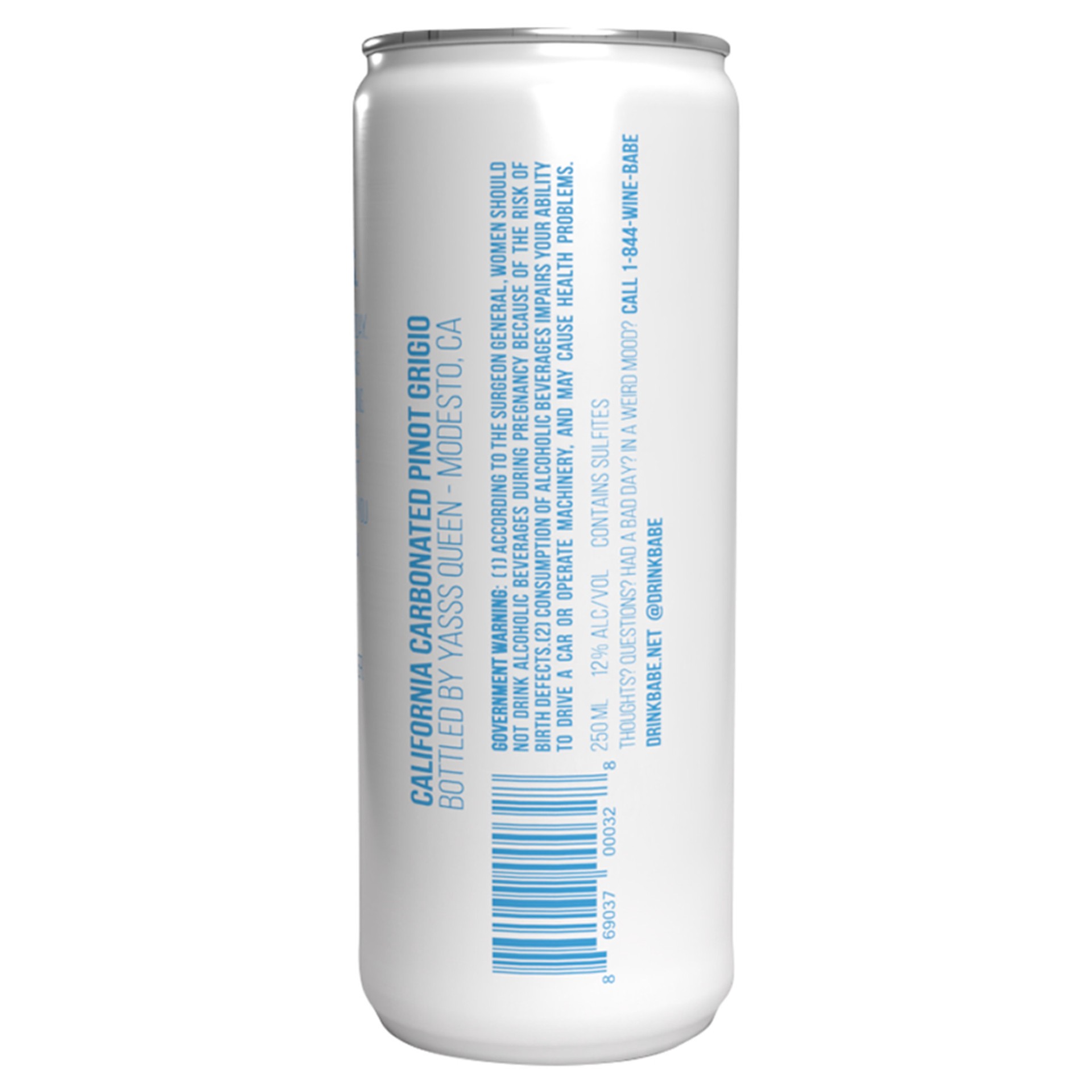 slide 1 of 2, BABE Grigio Wine with Bubbles, 250mL Can, 250 ml