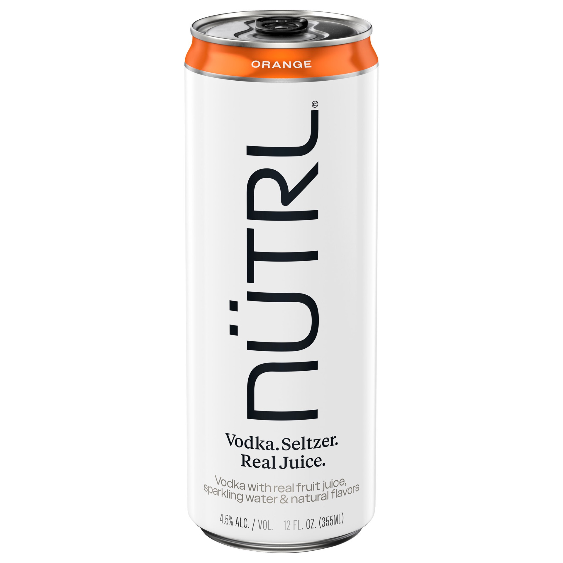 slide 2 of 2, Nutrl Vodka Seltzer Orange 12 fl oz Single Can, 12 fl oz