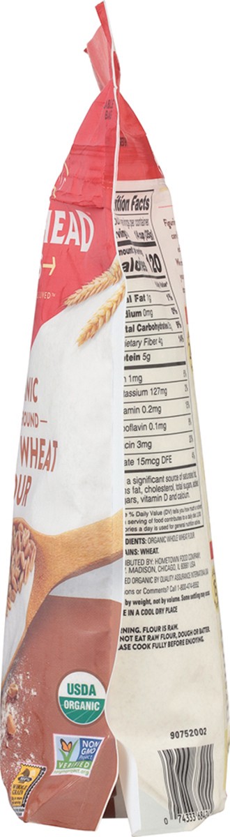 slide 12 of 12, Arrowhead Mills Stone Ground Organic Whole Wheat Flour, 22 oz Bag, 22 oz