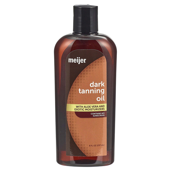 slide 1 of 1, Meijer Dark Tanning Oil, 8 oz