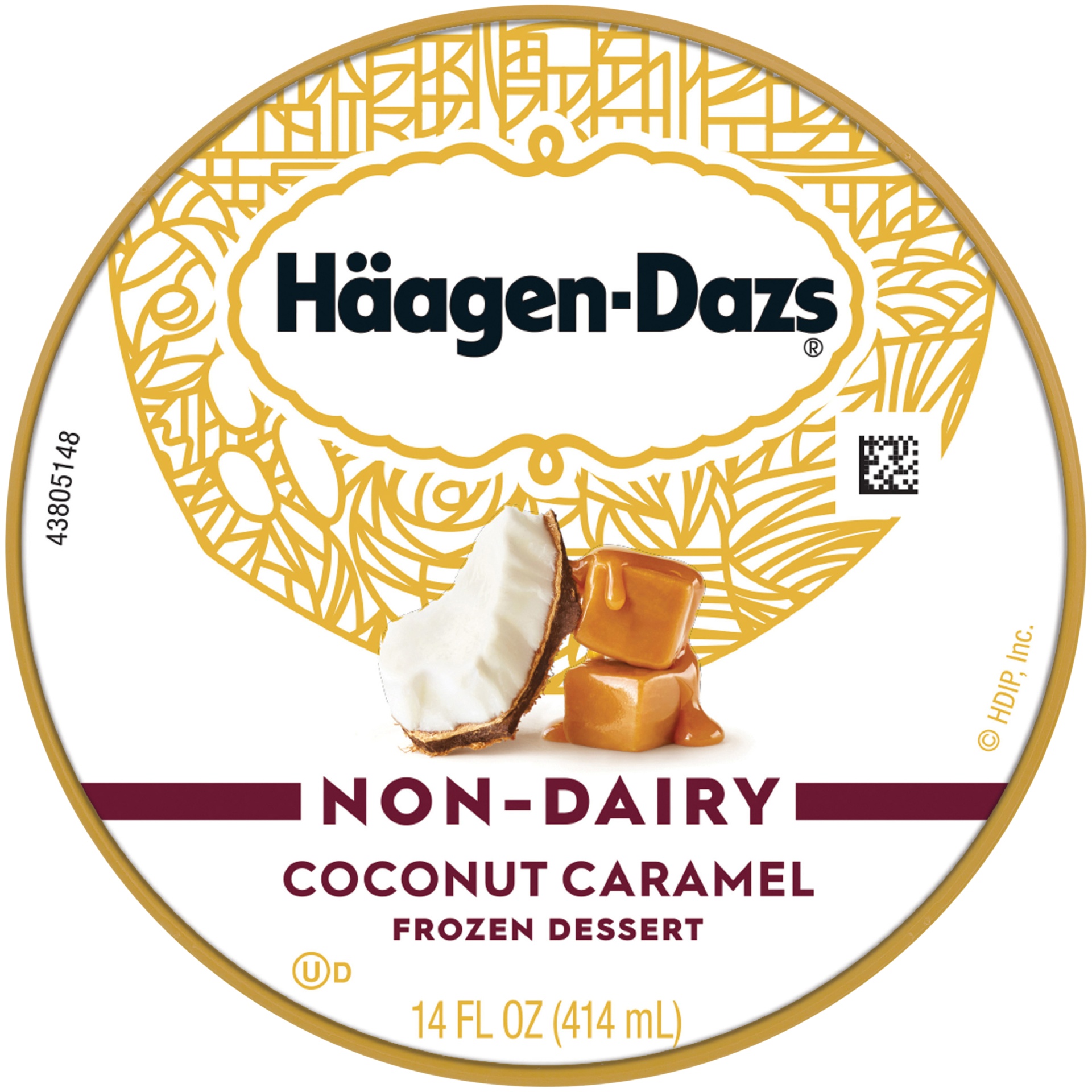 slide 5 of 7, Haagen-Dazs Non-Dairy Coconut Caramel Frozen Dessert, 14 fl oz
