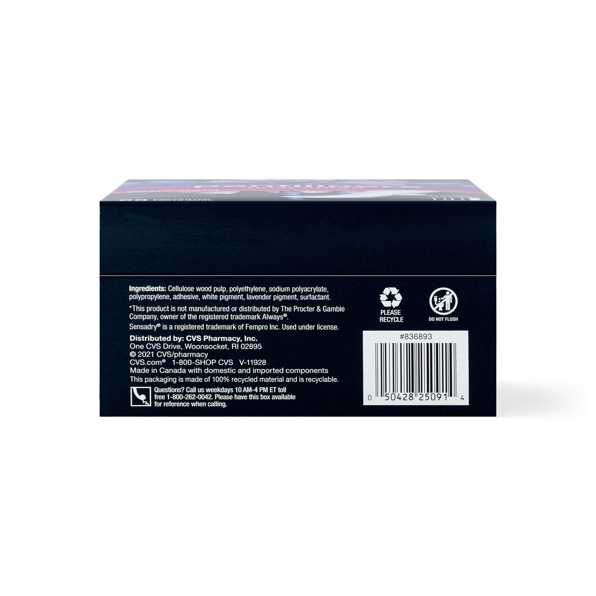 slide 5 of 6, Cvs Panty Liners, Extra Long, 68 Ct, 68 ct