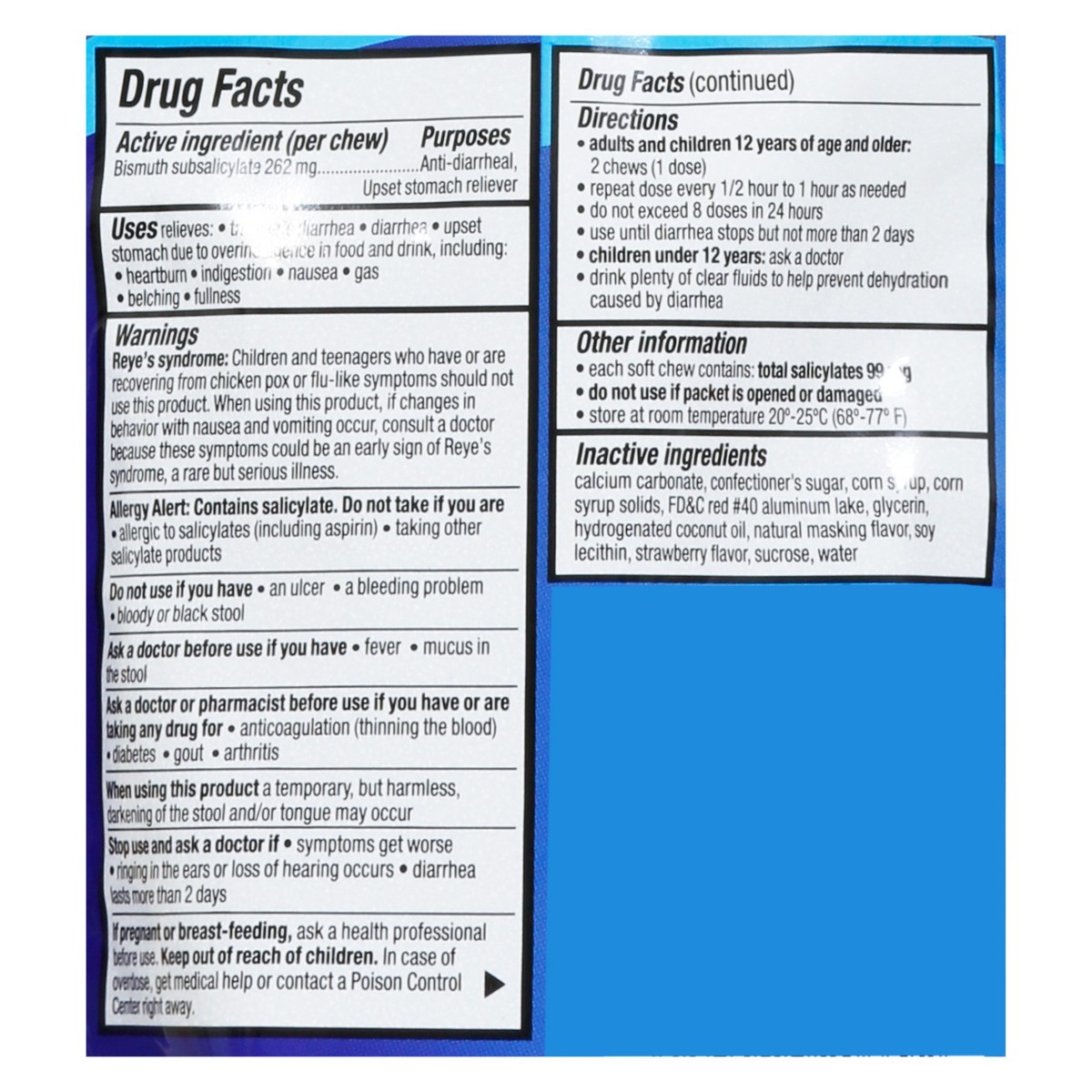 slide 3 of 15, Kaopectate Strawberry Flavor Diarrhea & Upset Stomach 24 Soft Chews, 24 ct