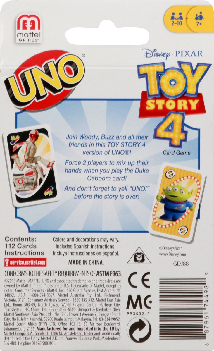 slide 5 of 9, Uno Card Game 1 ea, 1 ea