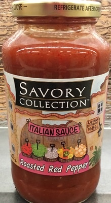 slide 1 of 1, Savory Collection Roasted Red Pepper Italian Sauce, 24 oz