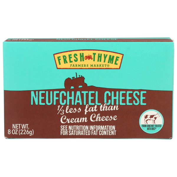 slide 1 of 1, Fresh Thyme Farmers Market Neufchatel Cheese, 8 oz