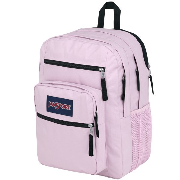 slide 5 of 8, JanSport Big Student Backpack With 15"" Laptop Pocket, 55% Recycled, Pink Ice, 1 ct