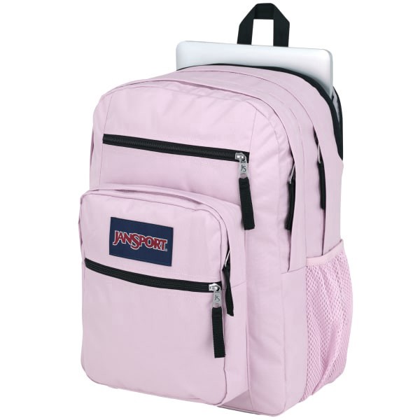 slide 2 of 8, JanSport Big Student Backpack With 15"" Laptop Pocket, 55% Recycled, Pink Ice, 1 ct