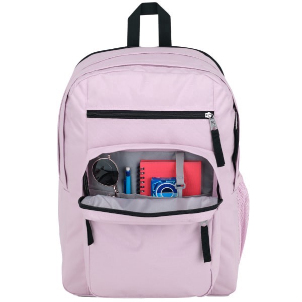 slide 7 of 8, JanSport Big Student Backpack With 15"" Laptop Pocket, 55% Recycled, Pink Ice, 1 ct