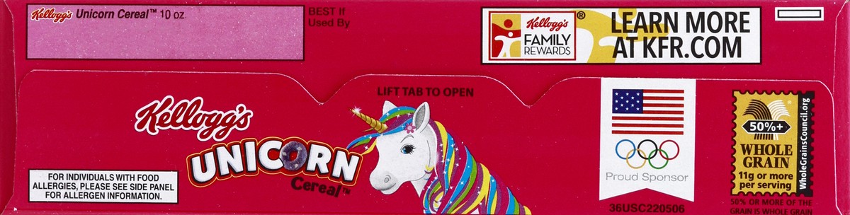 slide 2 of 6, Kellogg's Unicorn Multi-Grain Cereal, 9.9 oz