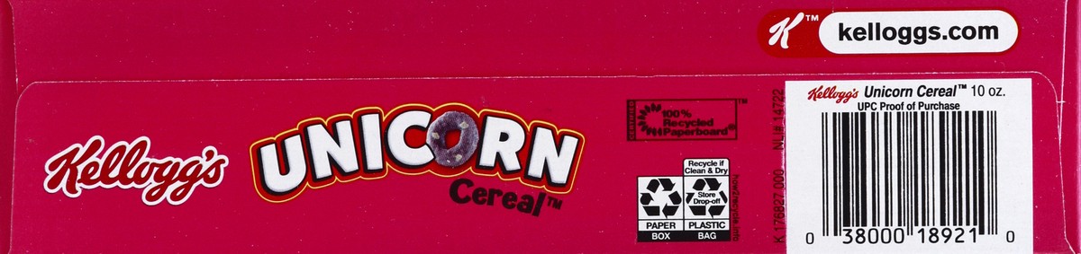 slide 4 of 6, Kellogg's Unicorn Multi-Grain Cereal, 9.9 oz