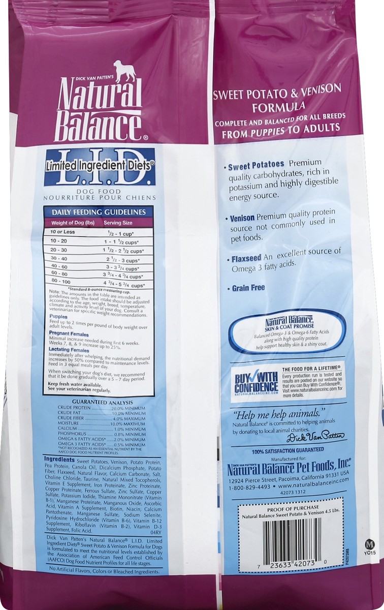 slide 6 of 6, Natural Balance Dog Food 4.5 lb, 4.5 lb