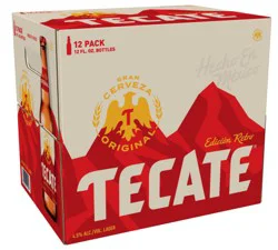 Tecate Original Mexican Lager Beer, 12 Pack, 12 fl oz Bottles