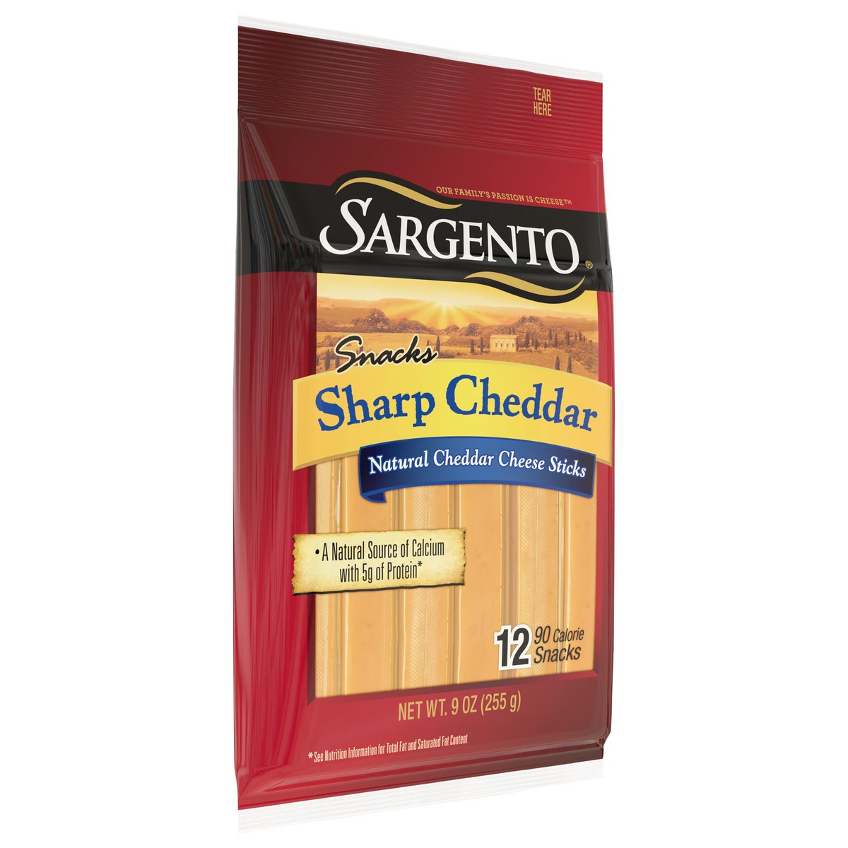 slide 8 of 8, Sargento Sharp Natural Cheddar Cheese Snack Sticks, 9oz., 12-Count, 9 oz