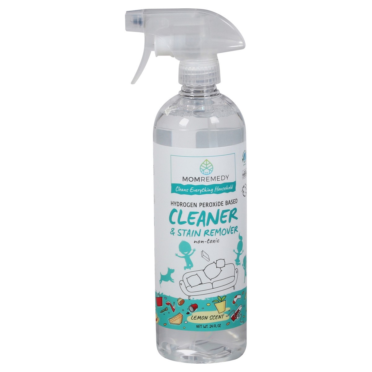 slide 1 of 9, MomRemedy Everything Household Cleaner & Stain Remover, 24 oz