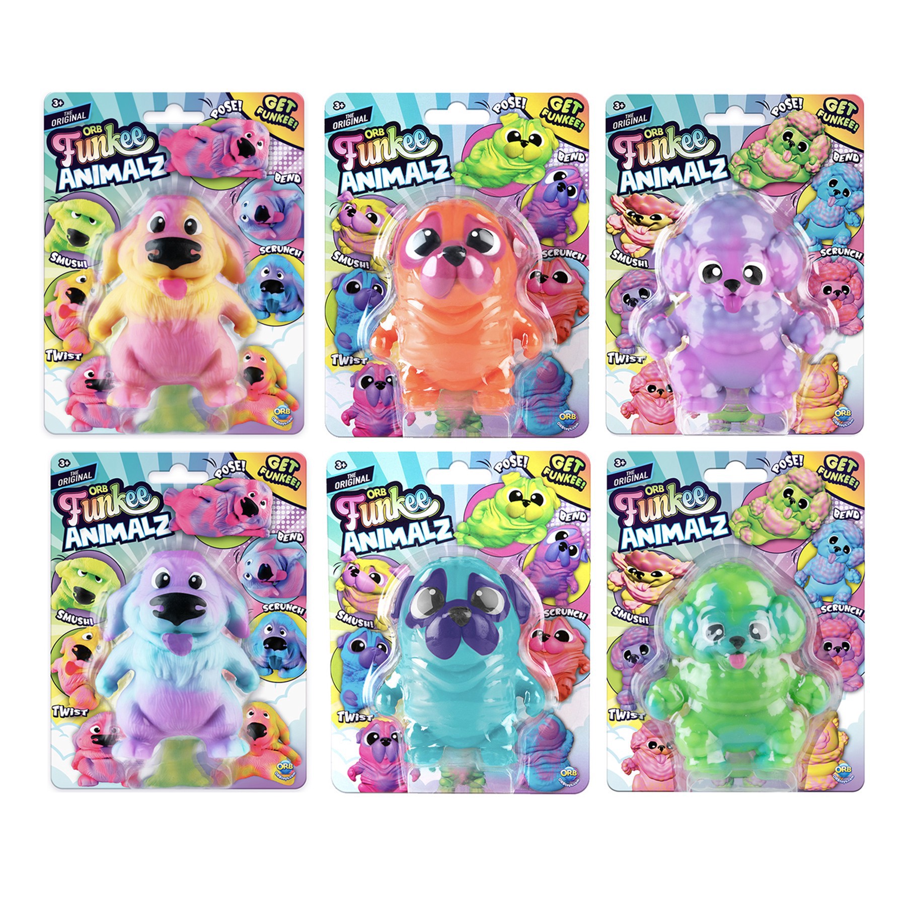 slide 8 of 9, Orb Stretchy Toy Funkee Animalz, 1 ct