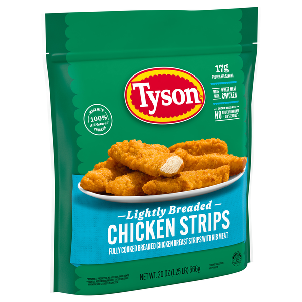 slide 1 of 1, Tyson Simple Ingredient Chicken Breast Strips, 20 oz, 20 oz